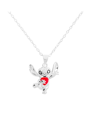 Stitch Enamel Heart Necklace