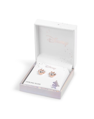Minnie Mouse Silver Earrings