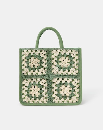 Accessorize Crochet Raffia Handbag