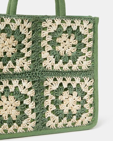 Accessorize Crochet Raffia Handbag