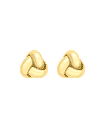 9ct Yellow Gold Knot Stud Earrings