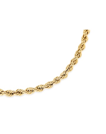9ct Yellow Gold Hollow Rope Bracelet