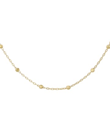 9ct Yellow Gold Ball Trace Necklace