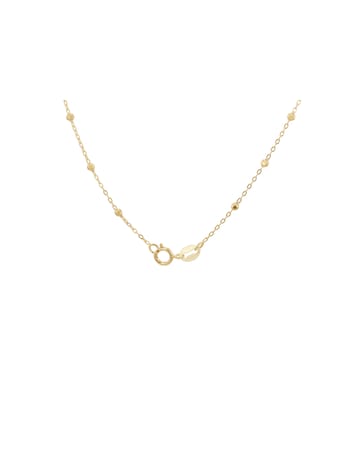 9ct Yellow Gold Ball Trace Necklace