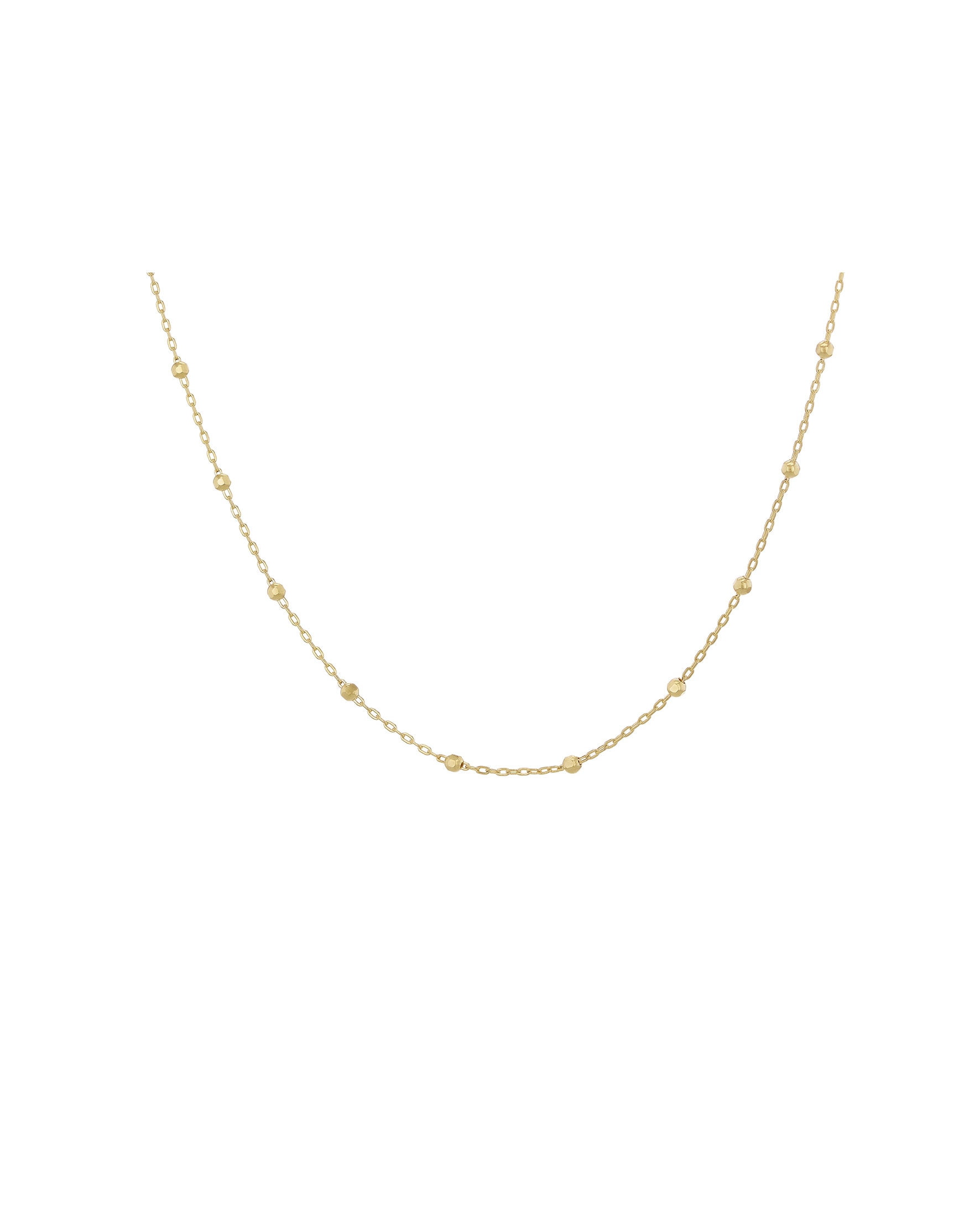 9ct Yellow Gold Ball Trace Necklace