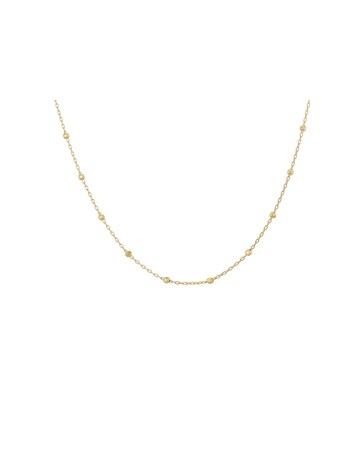 9ct Yellow Gold Ball Trace Necklace