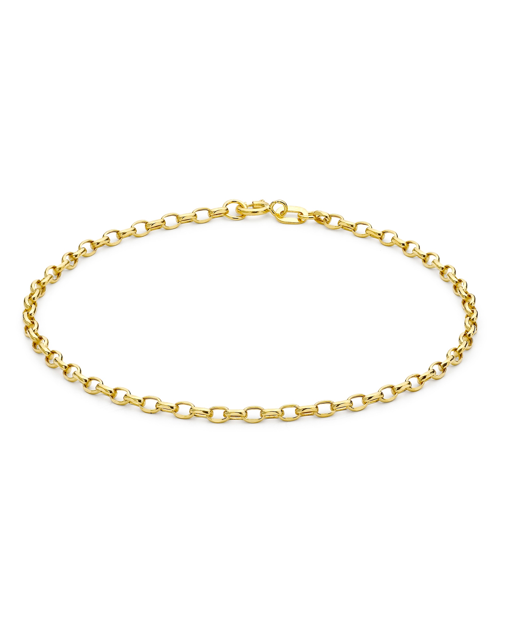 9ct Yellow Gold Hollow Belcher Bracelet