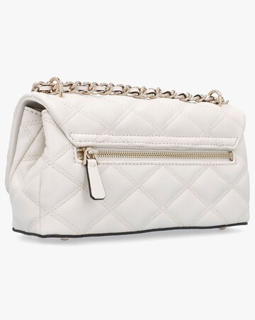 Guess Tamsin Quilted Off White Cross-Body Bag