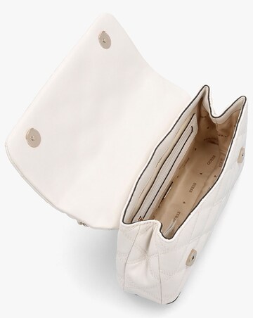 Guess Tamsin Quilted Off White Cross-Body Bag