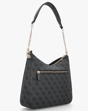Guess Zamira Coal Logo Hobo Shoulder Bag
