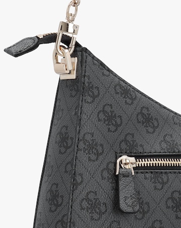 Guess Zamira Coal Logo Hobo Shoulder Bag