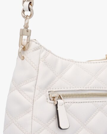 Guess Tamsin Quilted Off White Top Zip Shoulder Bag