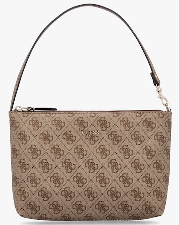 Guess Large Power Play II Latte Tech Tote Bag