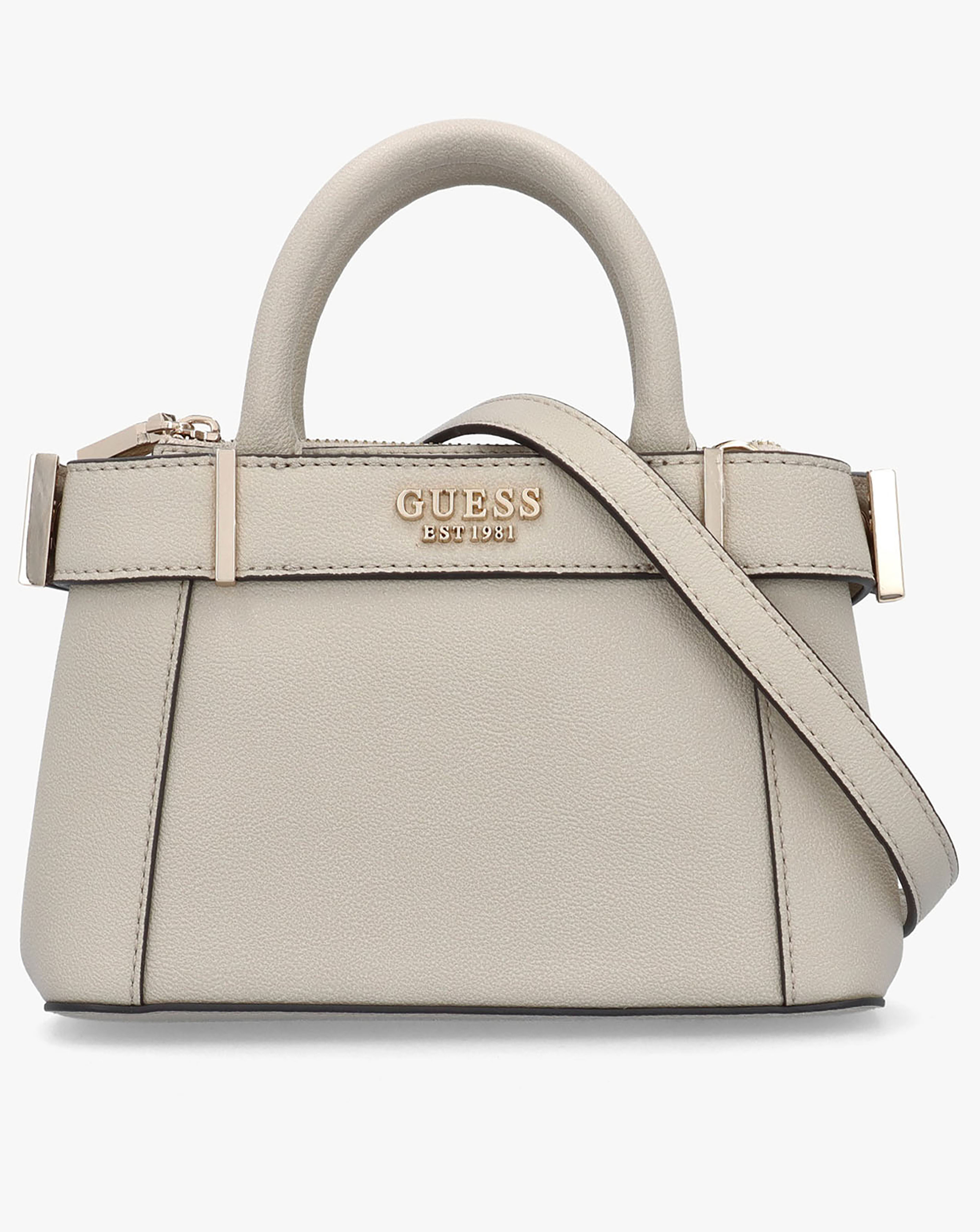 Guess Anadela Mini Taupe Satchel Bag