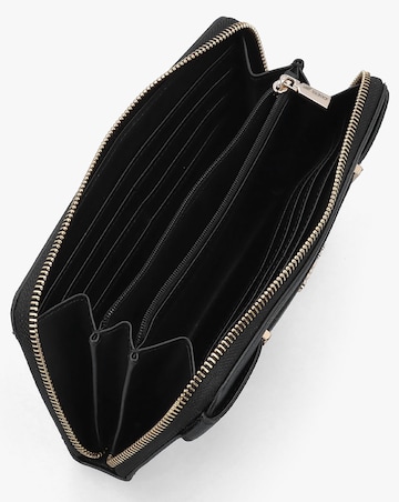 Guess Anadela Large Black Zip Around Purse