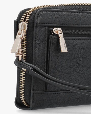 Guess Anadela Large Black Zip Around Purse