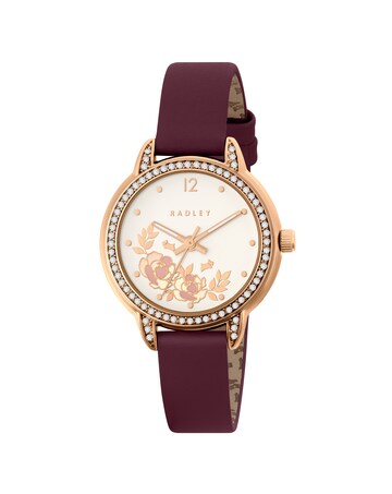 Radley Red Leather Strap Watch