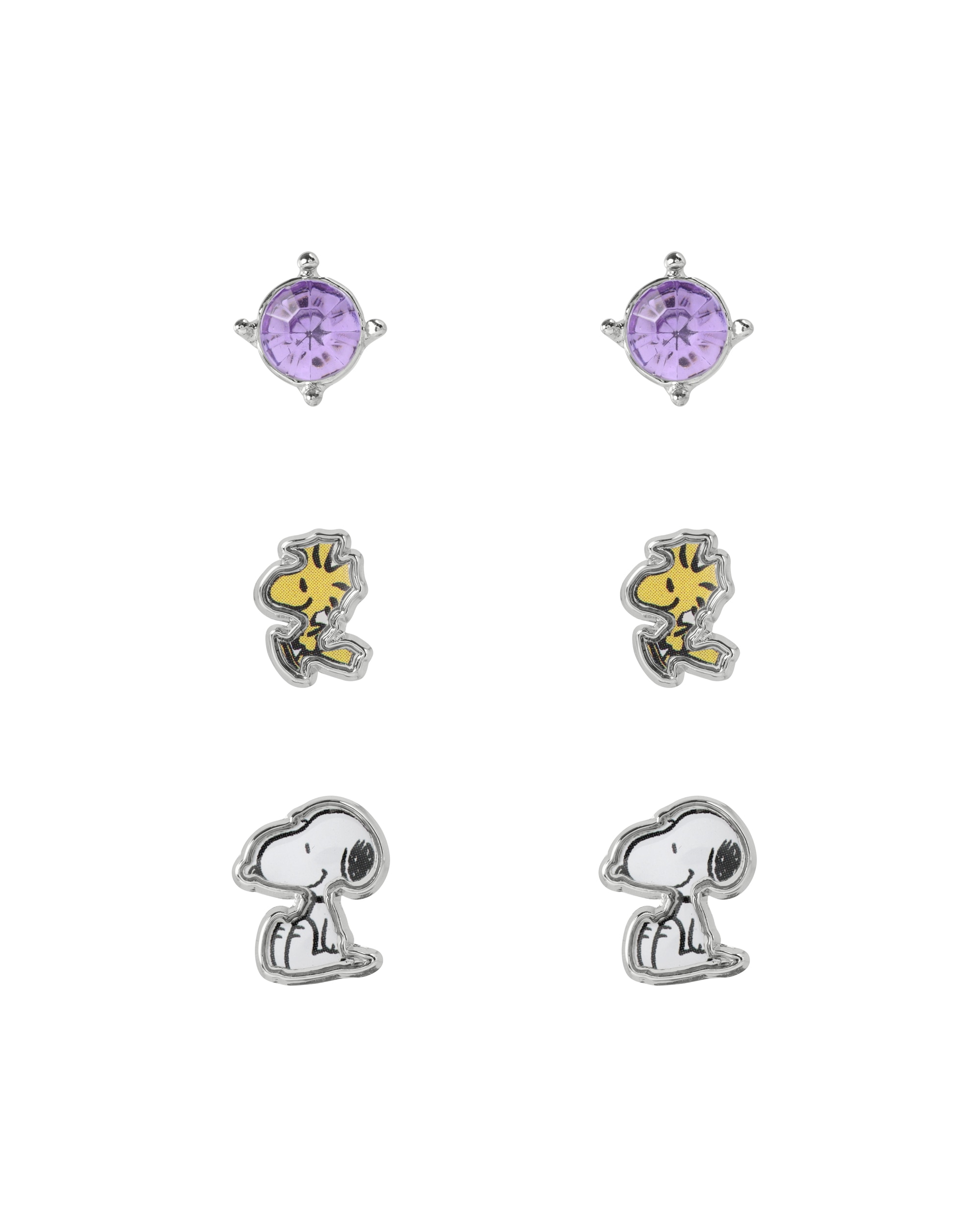 Snoopy 3Pc Earring Set