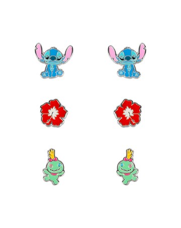 Stitch Stud Earring Set