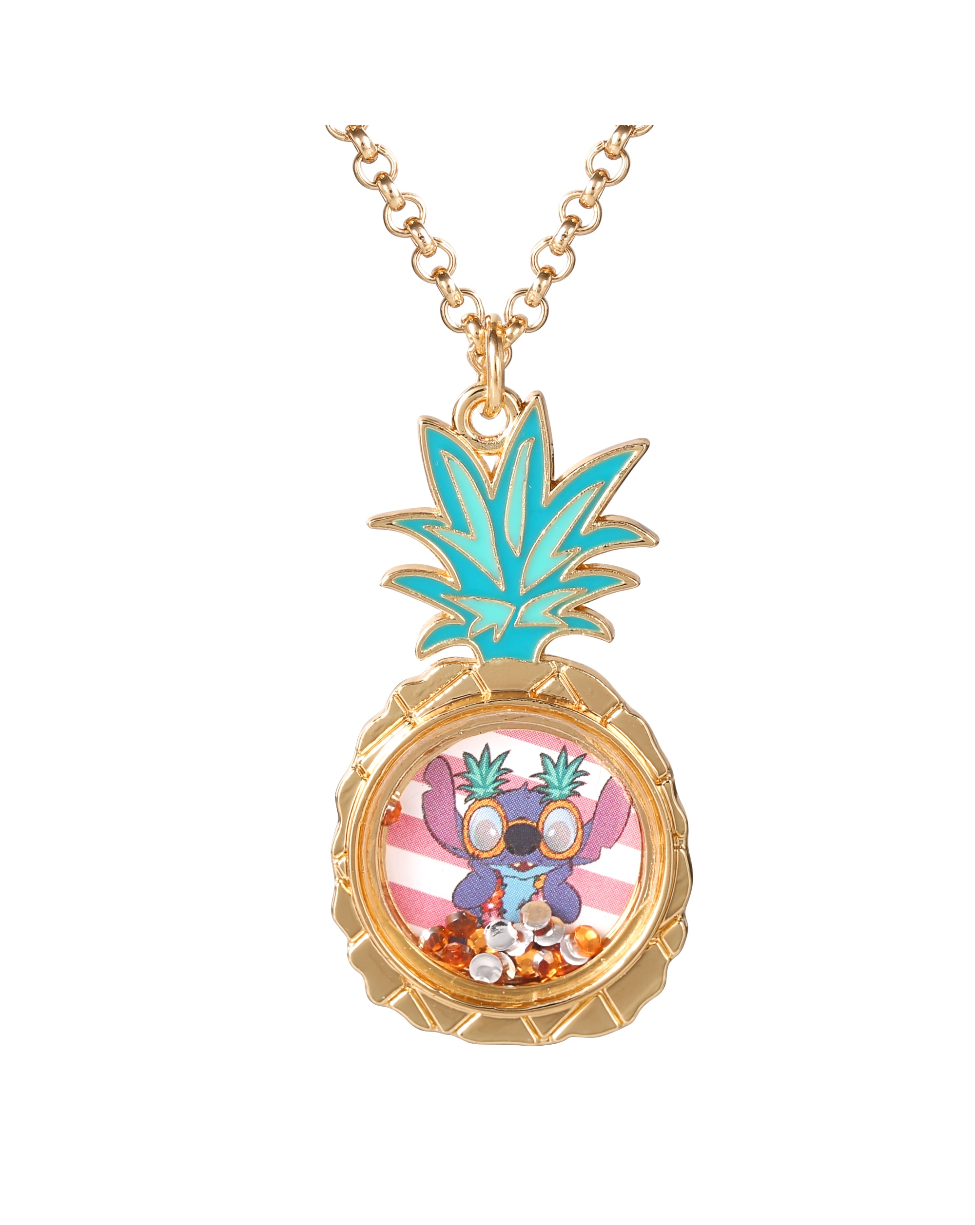 Stitch Pineapple Pendant Necklace
