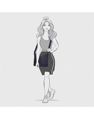 Enrico Benetti Suzie Single Handle Crinkle Nylon Shoulderbag