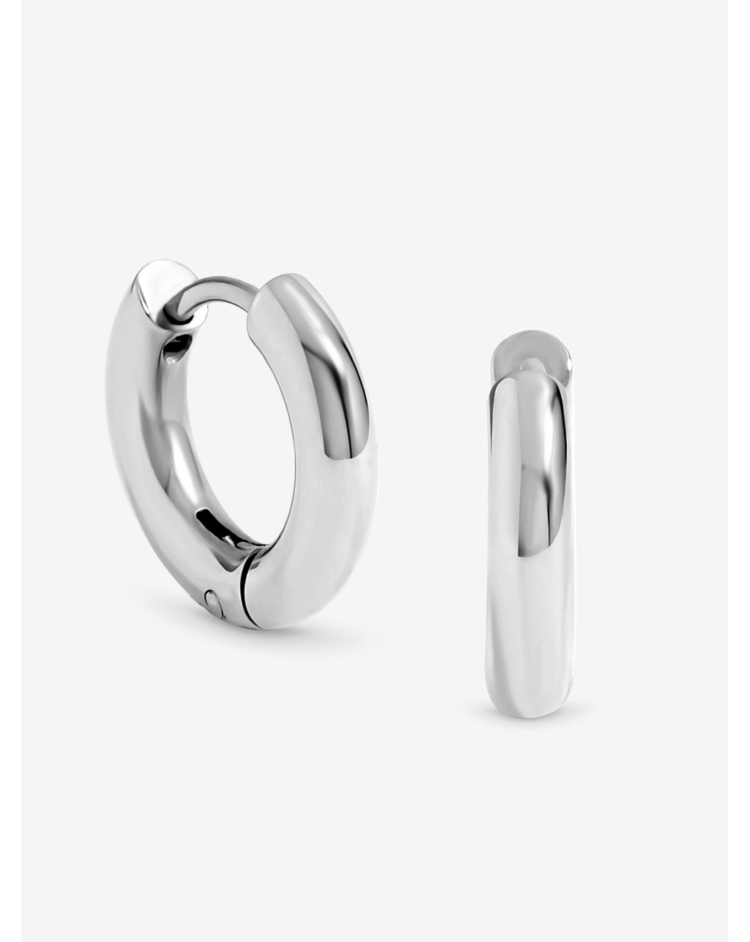 Jon Richard Silver Small Chubby Hoops
