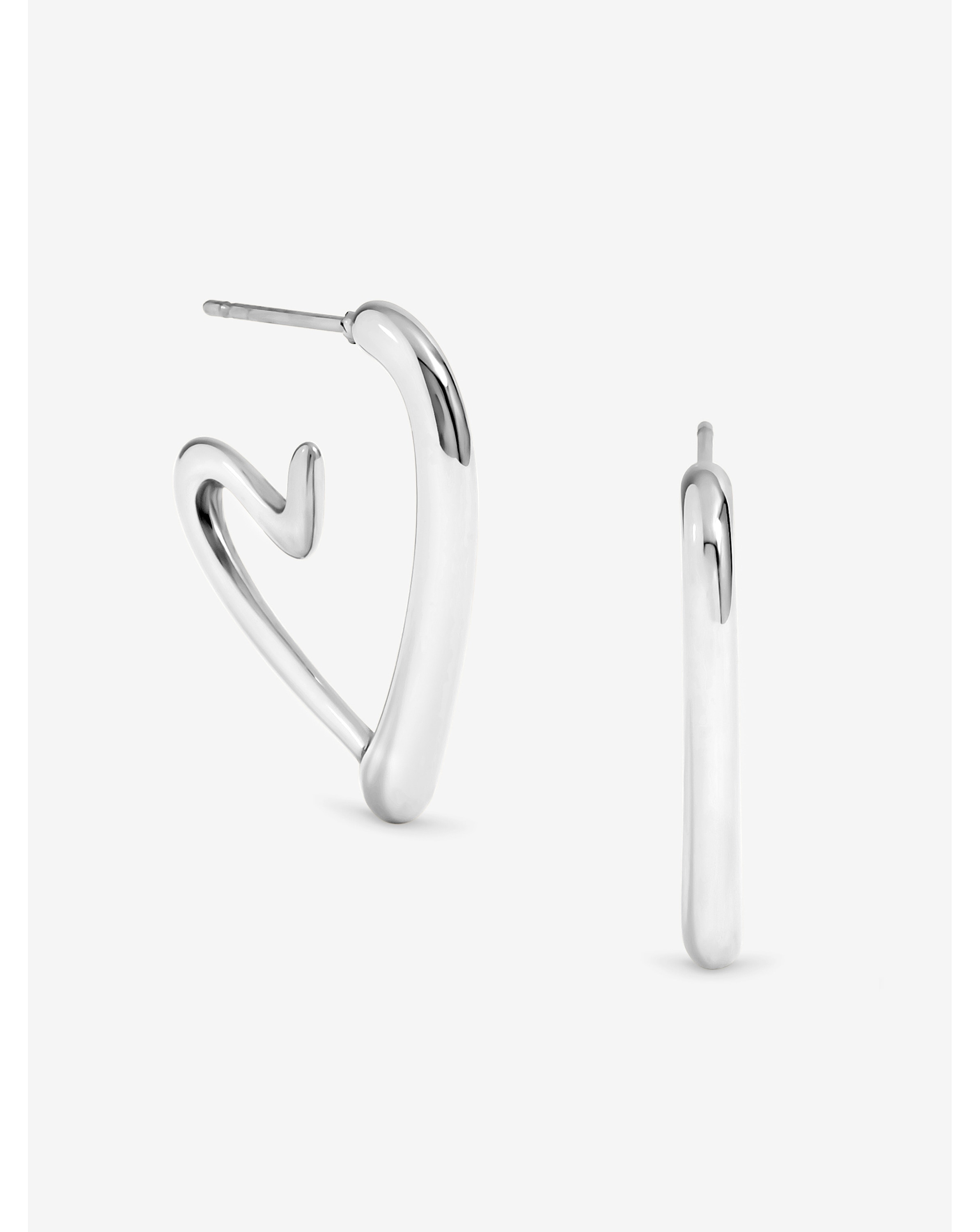 Jon Richard Gold Plated Heart Hoops