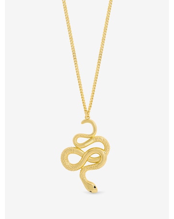Jon Richard Gold Plated Snake Long Pendant