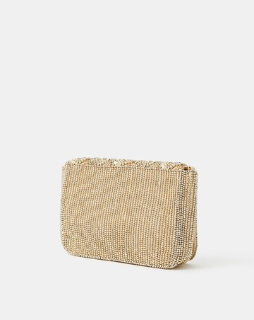 Accessorize Hexagon Bead Foldover Clutch
