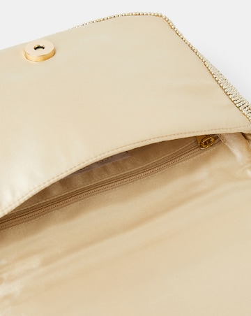 Accessorize Hexagon Bead Foldover Clutch