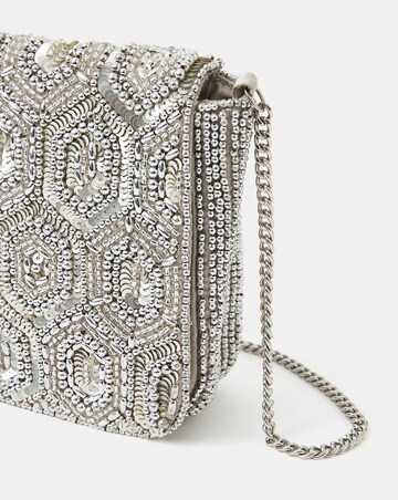 Accessorize Embellished Fold Over Clutch Bag