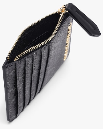 Valentino Bags Lady Black Multi Repeat Logo Card Case