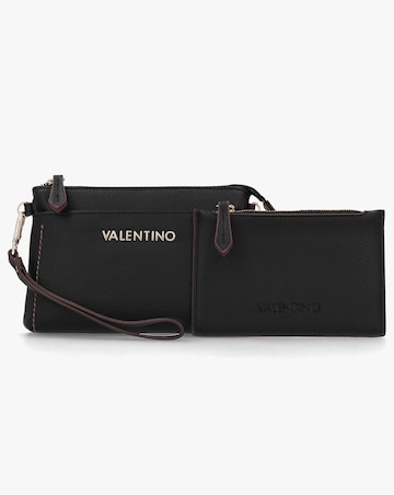 Valentino Bags Samantha Black Wallet On A Strap