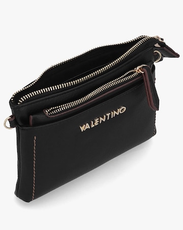 Valentino Bags Samantha Black Wallet On A Strap
