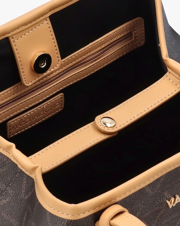 Valentino Bags Lady Brown Multi Repeat Logo Shopper Bag