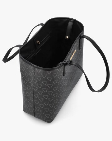 Valentino Bags Lady Black Multi Repeat Logo Shopper Bag
