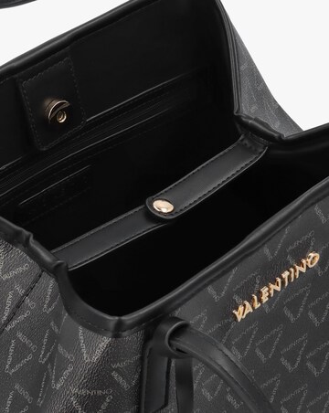 Valentino Bags Lady Black Multi Repeat Logo Shopper Bag