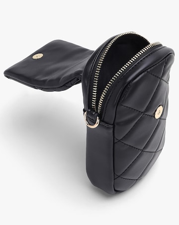 Valentino Bags Ocarina Quilted Black Mobile Phone Case On A Strap
