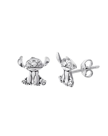 Stitch Silver Stud Earrings