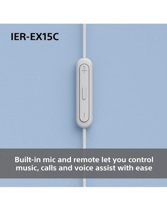 SONY IER-EX15C USB-C Wired Earphones - White