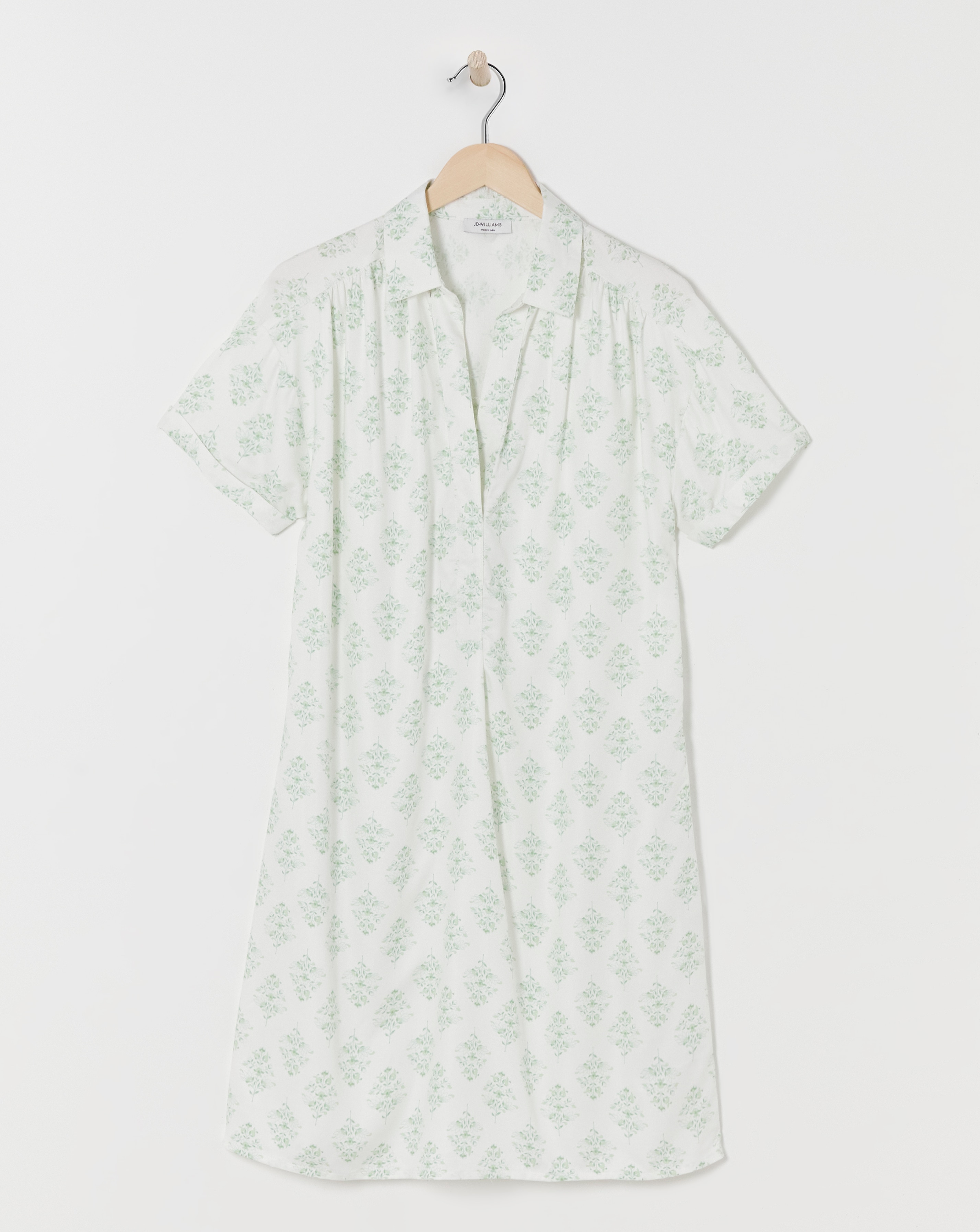 Viscose Twill Relaxed Shirt Dress