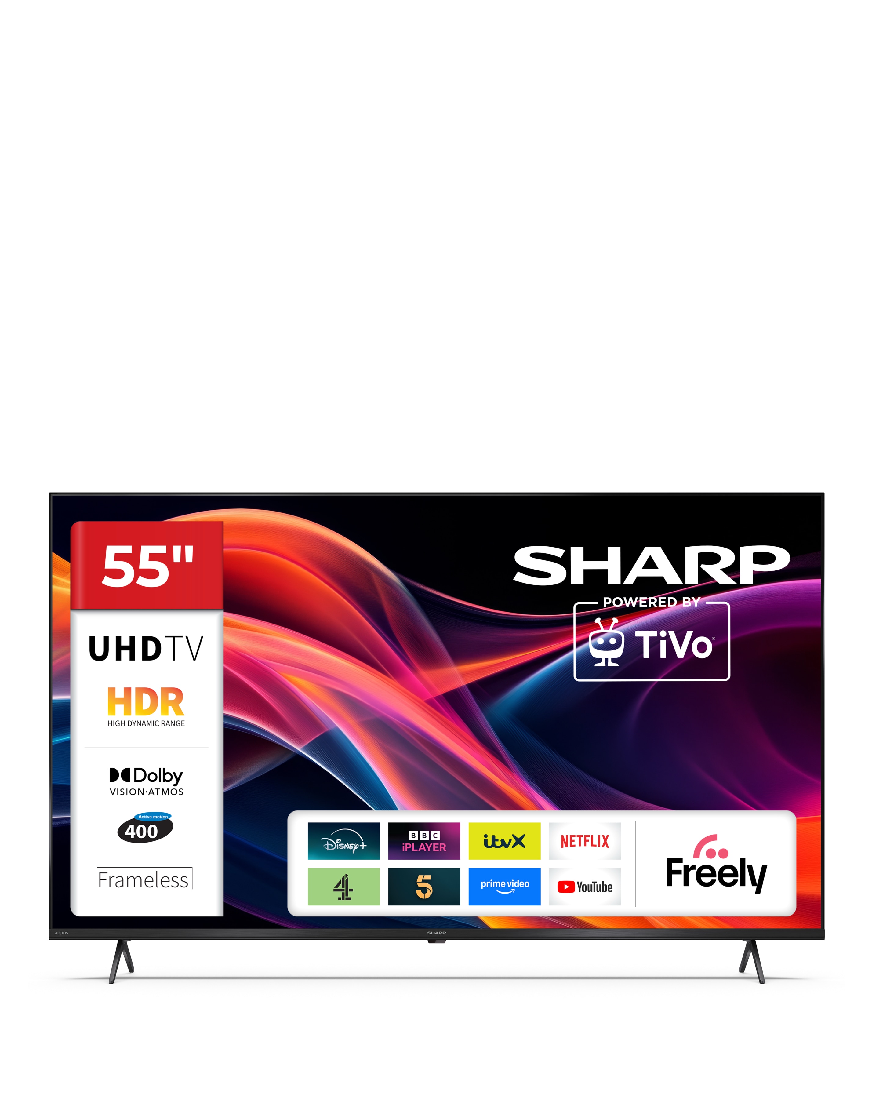 New In - Sharp 4T-C55HK4245KB 55in UHD LED TV