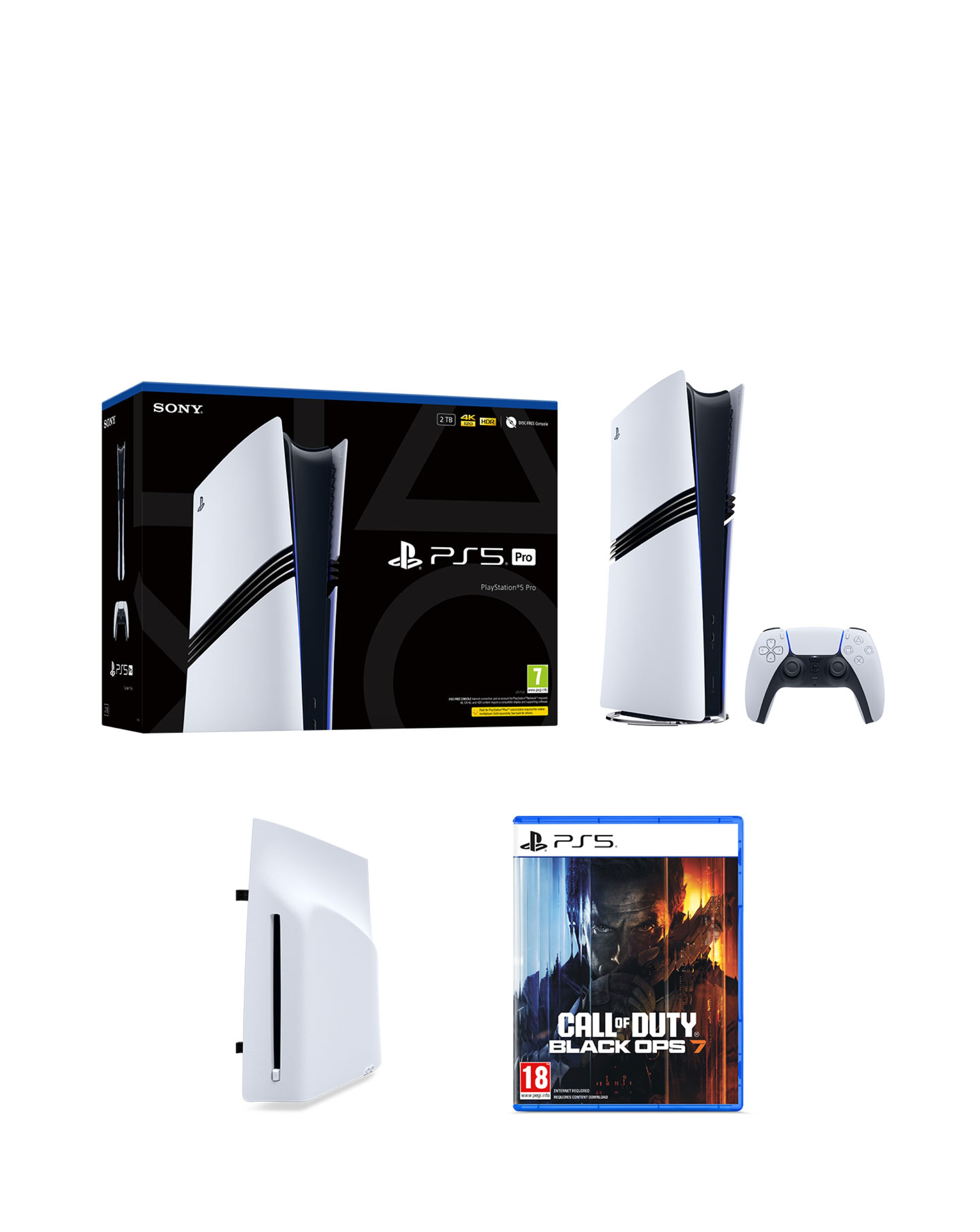 New In - PS5 Pro, Disc Drive + COD Black Ops 7