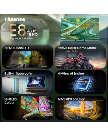 Hisense 55E8STUK 55in Mini-LED 4K Ultra HD HDR Smart TV