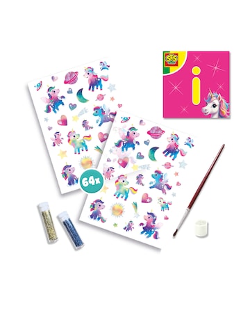 SES Unicorn Tattoos & Glitters Set