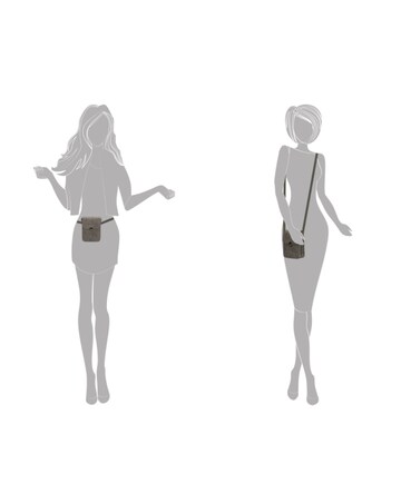 Enrico Benetti Nunes Vegan Leather Small Half Flap Belt Bag