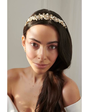 Jon Richard Gold Star And Pearl Tiara