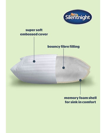 Silentnight Sink-In Anti-Allergy Memory Foam 2 Pack Pillow