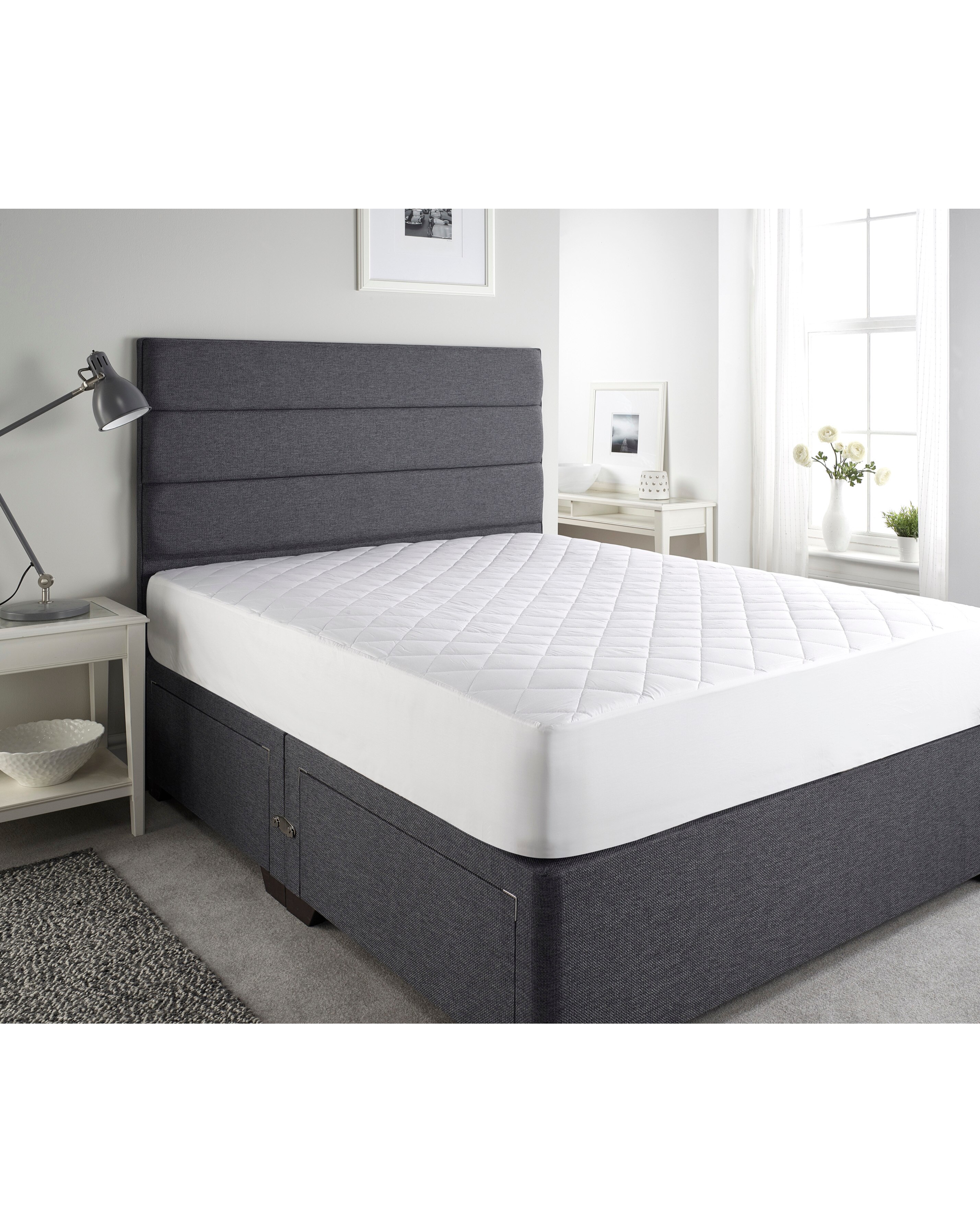 Downland Cotton Percale Extra Deep 38cm Mattress Protector