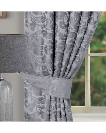 Buckingham Jacquard Light Filtering Pencil Pleat Lined Curtains